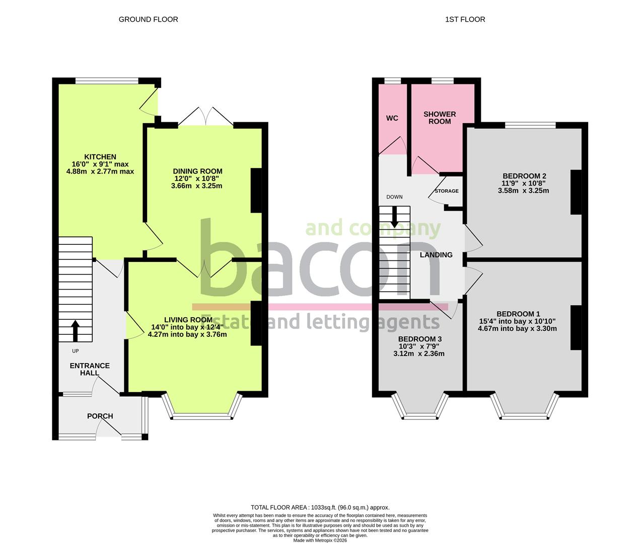 Floor Plan | House - Mid Terrace | Heatherstone Road, Worthing, BN11 | Sold - Subject to Contract